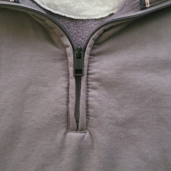 𝅺3/$20 Weatherproof Vintage Gray Quarter Zip Pullover - Picture 3 of 5